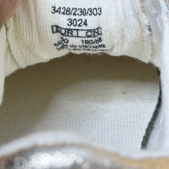 Zara Metallic Gold Rhinestone Bow Sneakers Kids Size 30 Excellent 3428/230/303 - Picture 5 of 5